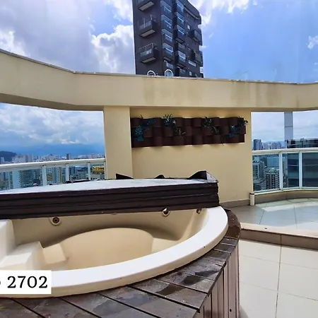 Book Santos - Estanconfor Cobertura Com Jacuzzi E Vista Mar Apartment Exterior photo