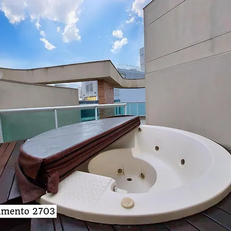 Book Santos - Estanconfor Cobertura Com Jacuzzi E Vista Mar Apartment Exterior photo